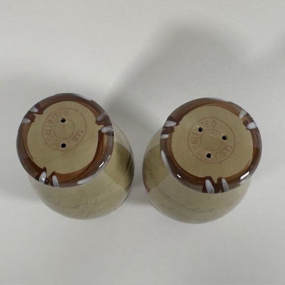 Tabletops Unlimited Bora Bora Salt & Pepper Shaker Set Palm Trees, Bamboo Edge - Picture 14 of 16